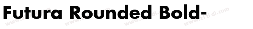 Futura Rounded Bold字体转换